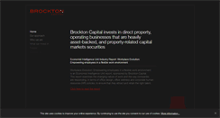 Desktop Screenshot of brocktoncapital.com